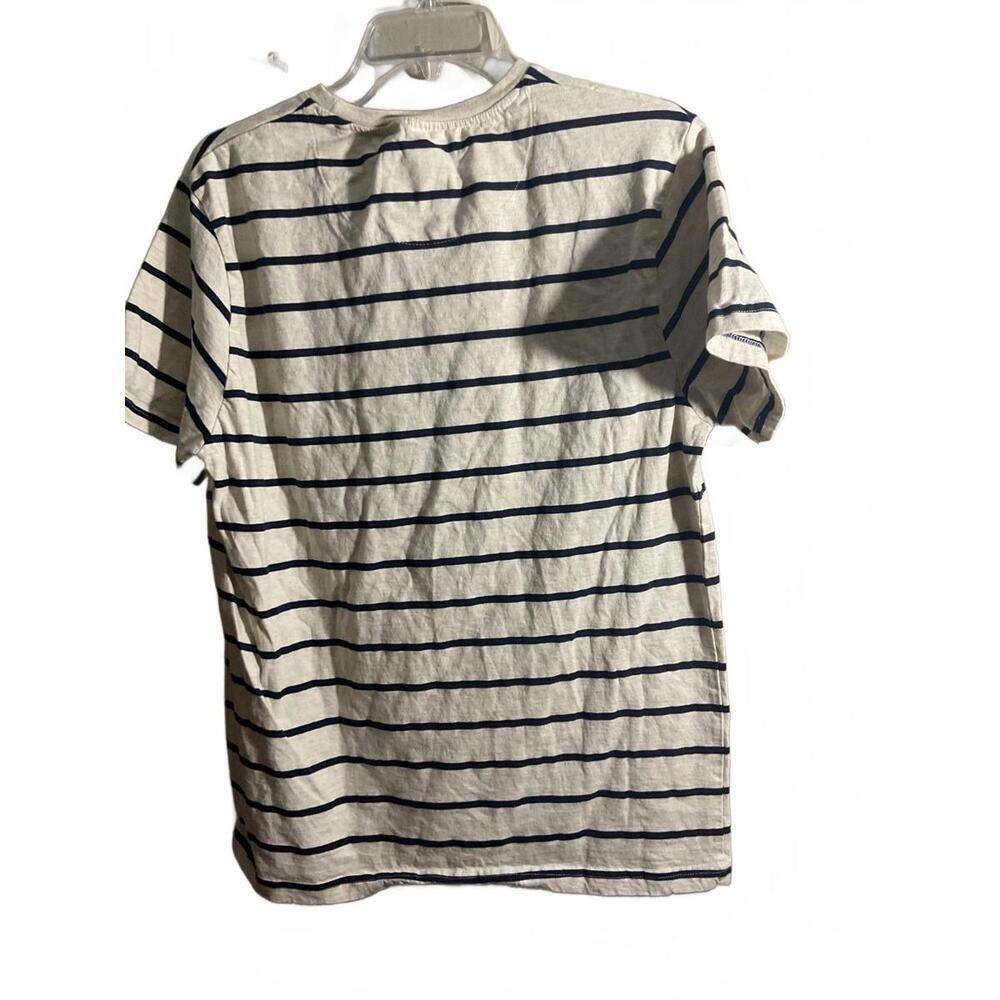Denim & Flower Striped Tee With Mushroom  - XL - Picture 7 of 7